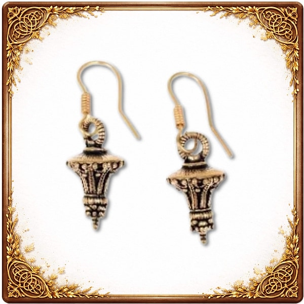 Germanische Ohrringe mit Berlocken - Silber oder Bronze - Alemannische Ohrhänger - Mittelalter Schmuck von BELANAS SCHATZKISTE