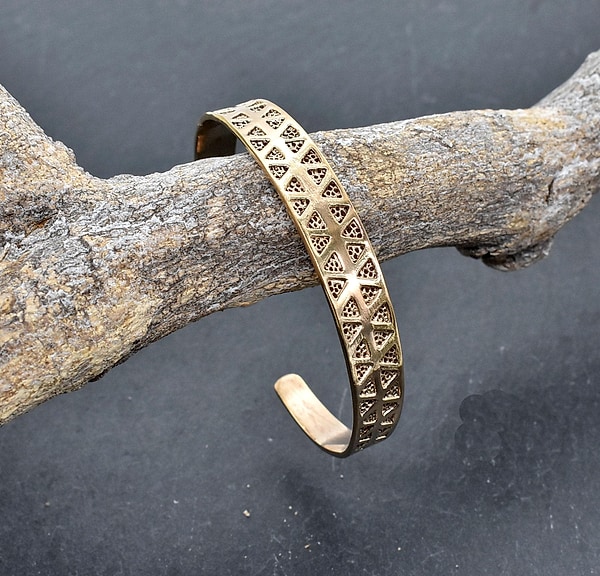 Wikinger Armreif „Gotland“ aus Bronze – Handgefertigte Replik – Nordischer Schmuck für Damen & Herren – Mittelalter Armspange
